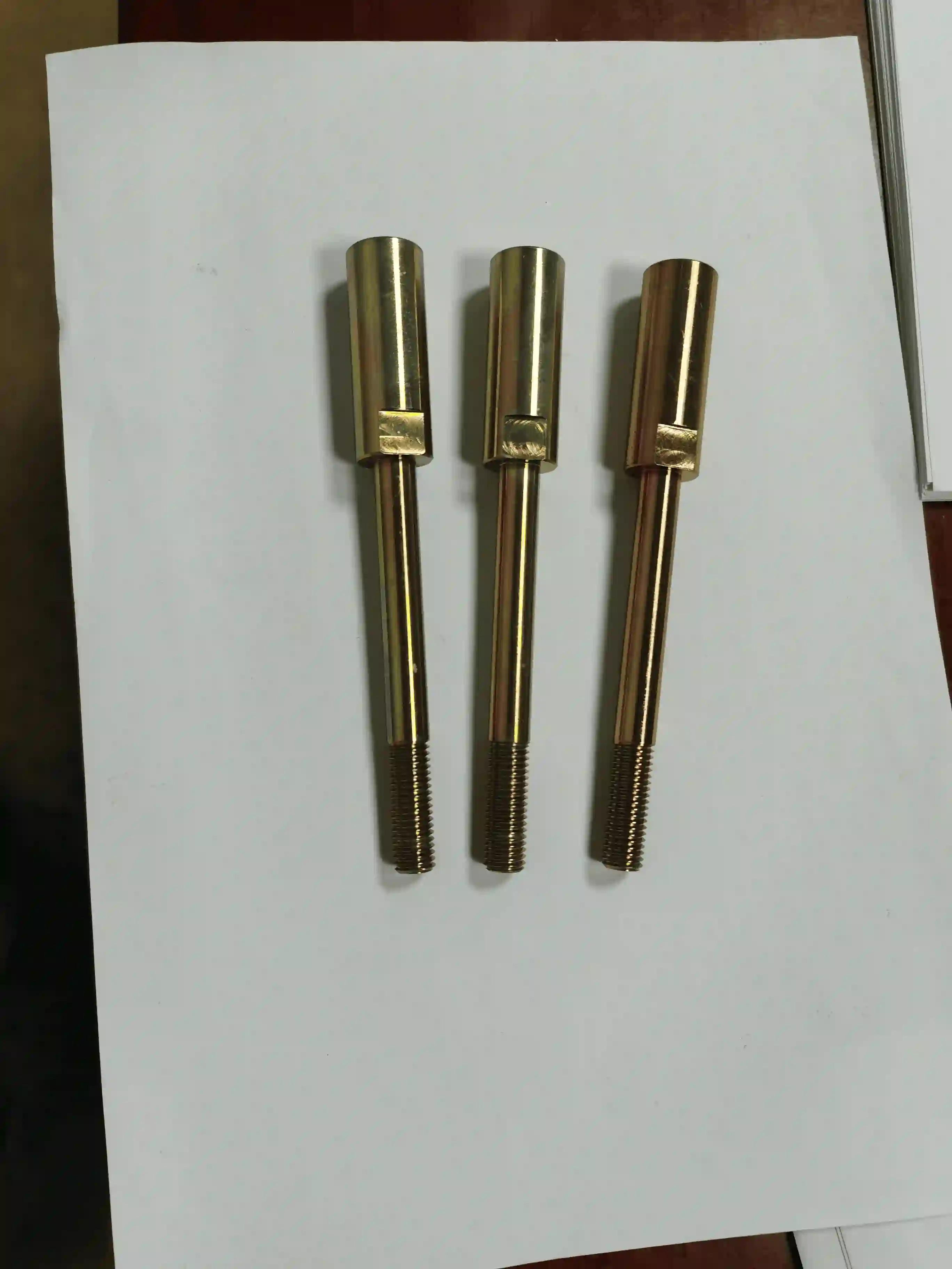Steel CNC Turn-Mill Shaft, Yellow Zinc Plated